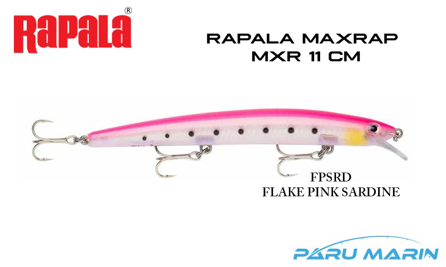 Rapala Maxrap 11 cm Sahte Balık FPSRD - FLAKE PINK SARDINE