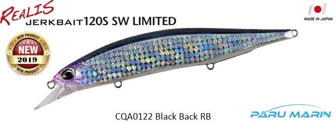 Duo Realis Jerkbait 120S SW CQA0122 / Black Back GB