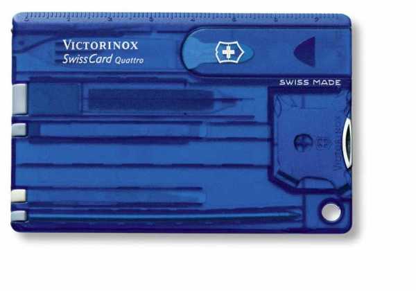 Victorinox 0.7222.T2 Swiss Card Quattro Mavi