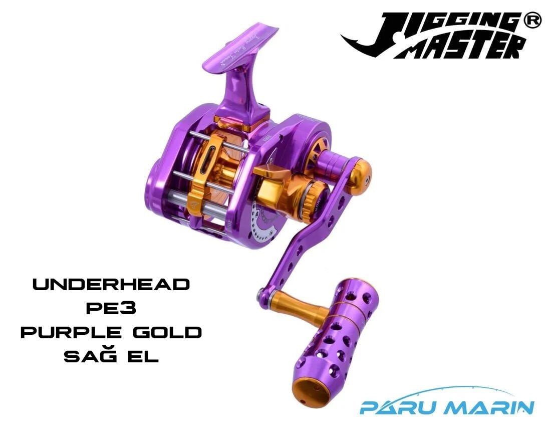 Jigging Master Underhead Pe3 Purple Gold (Sağ El) Jig Çıkrık Olta Makinesi