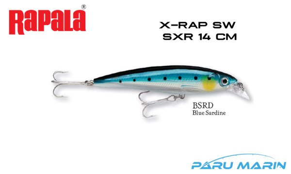 Rapala Saltwater X-Rap 14 cm Sahte Balık BSRD - BLUE SARDINE