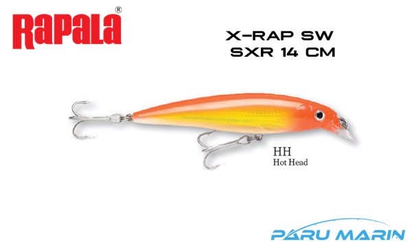 Rapala Saltwater X-Rap 14 cm Sahte Balık HH - HOT HEAD