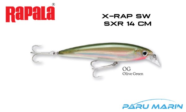 Rapala Saltwater X-Rap 14 cm Sahte Balık OG - OLIVE GREEN