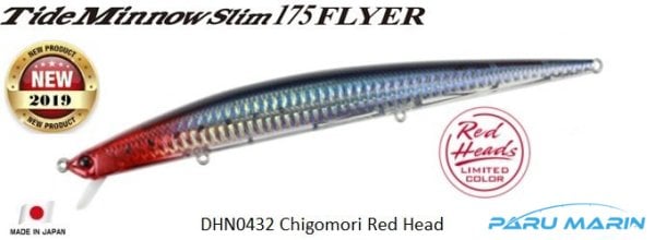 Duo Tide Minnow Slim Flyer 175 DHN0432 / Chigomori Red Head