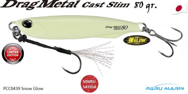 Duo Drag Metal Cast Slim Tachi Jig 80gr. PCC0439 / Snow Glow
