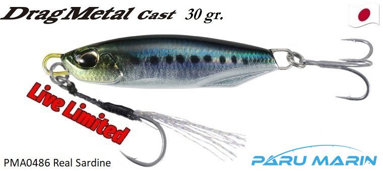 Duo Drag Metal Cast Jig 30Gr. PMA0486 Real Sardine
