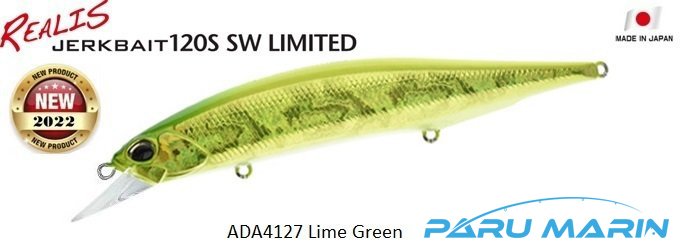 Duo Realis Jerkbait 120S SW ADA4127 Lime Green