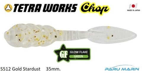 Duo Tetra Works Chop Silikon 35mm S512 / Gold Stardust