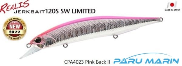 Duo Realis Jerkbait 120S SW CPA4023 Pink Back II