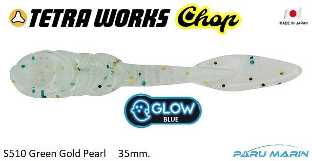 Duo Tetra Works Chop Silikon 35mm S510 / Green Gold Pearl