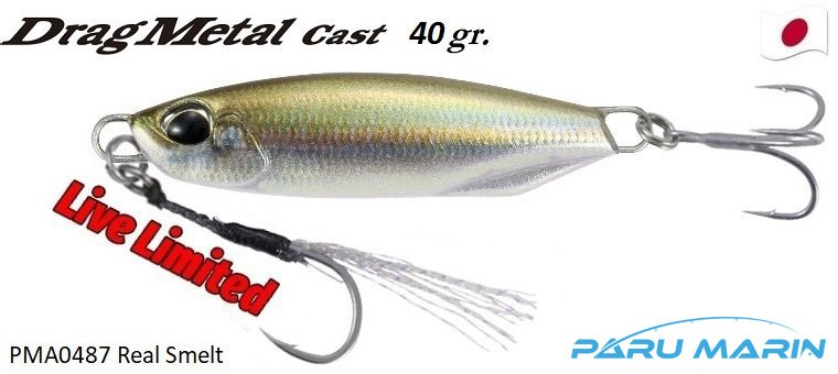 Duo Drag Metal Cast Jig 40Gr. PMA0487 Real Smelt