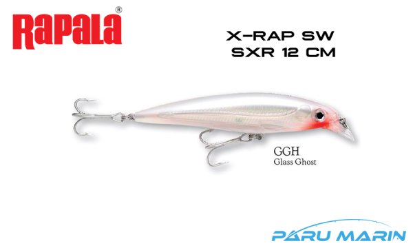 Rapala Saltwater X-Rap 12 cm Sahte Balık GGH - GLASS GHOST