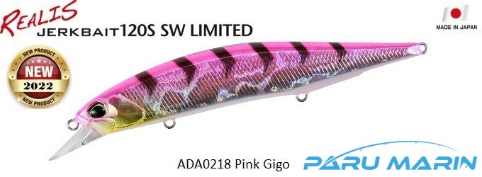 Duo Realis Jerkbait 120S SW ADA0218 Pink Gigo