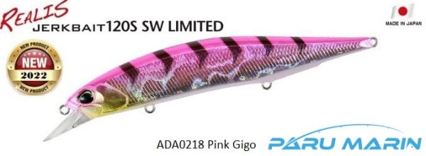 Duo Realis Jerkbait 120S SW ADA0218 Pink Gigo
