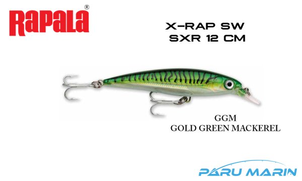 Rapala Saltwater X-Rap 12 cm Sahte Balık GGM - GOLD GREEN MACKEREL