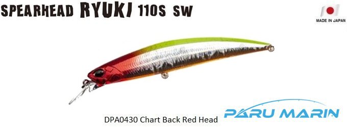 Duo Spearhead Ryuki 110S SW DPA0430 Chartback Red Head