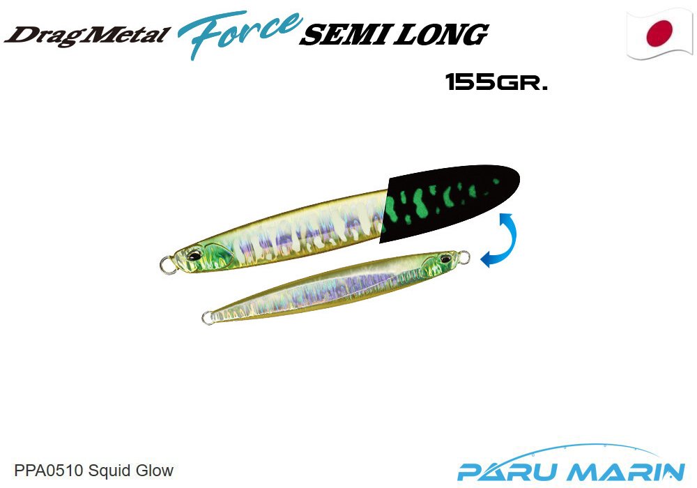 Duo Drag Metal Force Jig Semi Long 155gr. PPA0510 Squid Glow