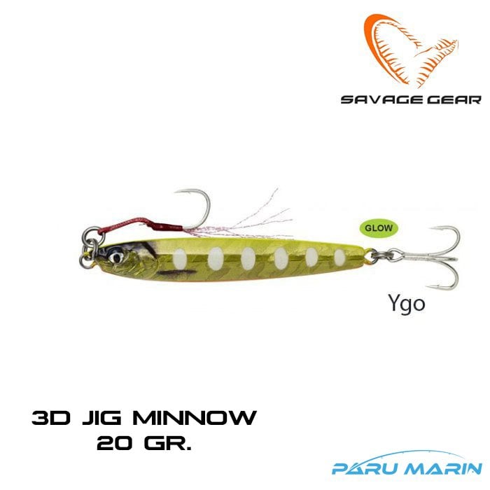 Savage Gear 3D Jig Minnow 20gr. Jig Suni Yem YGO