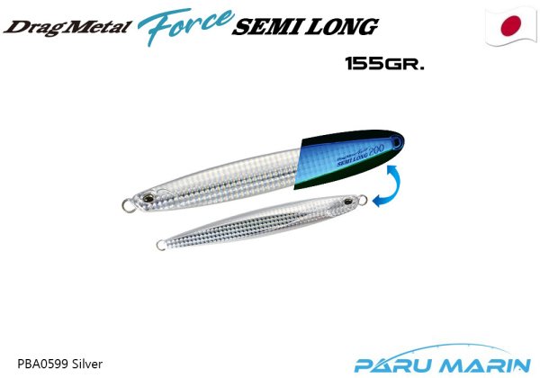 Duo Drag Metal Force Jig Semi Long 155gr. PBA0599 Silver
