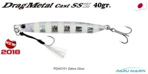 Duo Drag Metal SSZ Jig 40gr. PJA0101 / Zebra Glow