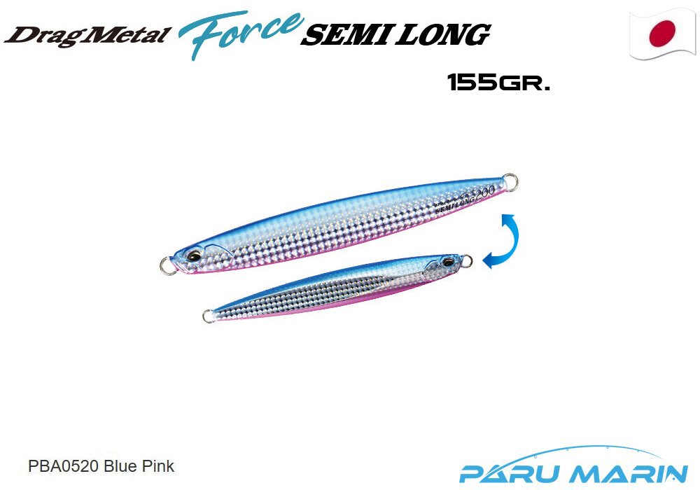 Duo Drag Metal Force Jig Semi Long 155gr. PBA0520 Blue Pink