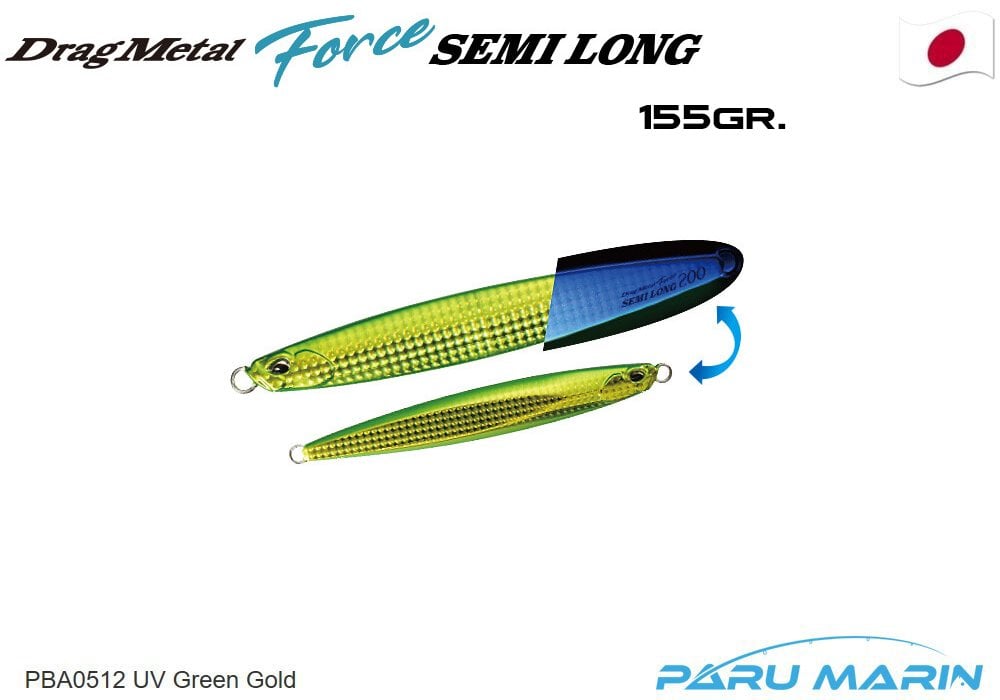 Duo Drag Metal Force Jig Semi Long 155gr. PBA0512 UV Green Gold