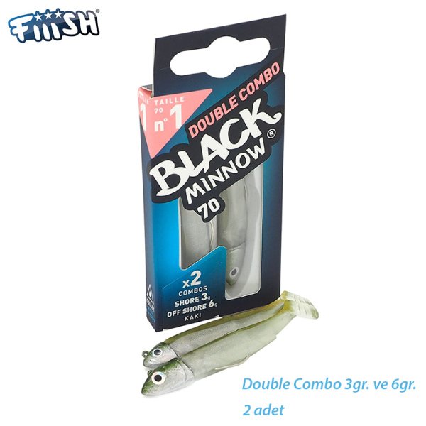 Fiiish BM70/1 BM909 Double Combo 3gr ve 6gr Kaki Silikon