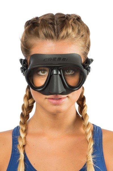 Cressi Calibro+Corsica Maske Şnorkel Seti Siyah