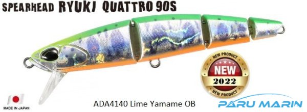 Duo Spearhead Ryuki Quattro 90S CDA4140 Lime Yamame OB