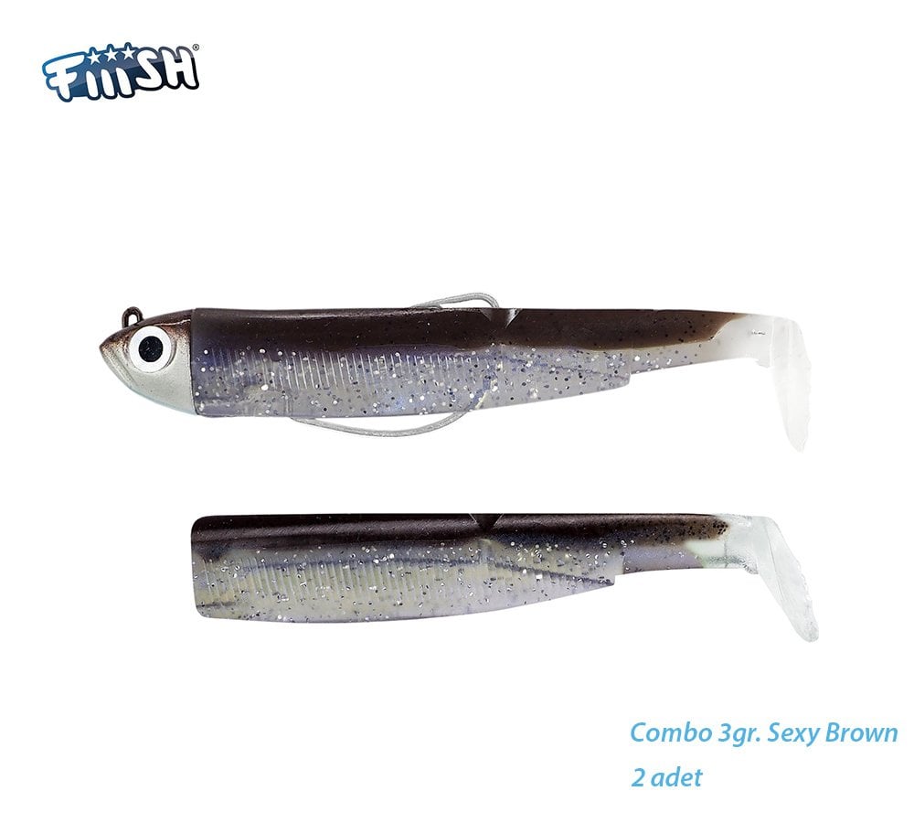Fiiish BM70/1 BM1295 Combo Shore 3gr. Silikon Sexy Brown