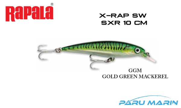 Rapala Saltwater X-Rap 10 cm Sahte Balık GGM - GOLD GREEN MACKEREL