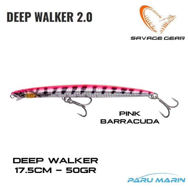 Savage Gear Deep Walker 17.5cm 50gr. Pink Barracuda Suni Yem