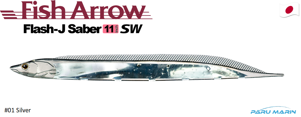 Fish Arrow Saber 11'' SW 28cm Silikon #01 Silver
