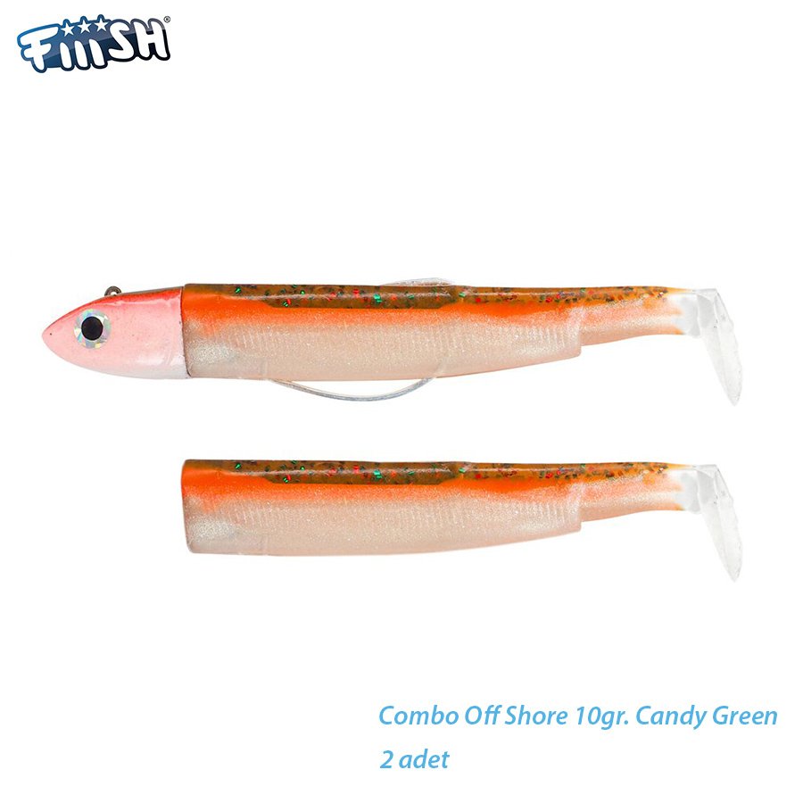 Fiiish BM90/2 BM1307 Combo Off Shore 10gr. Candy Green Silikon