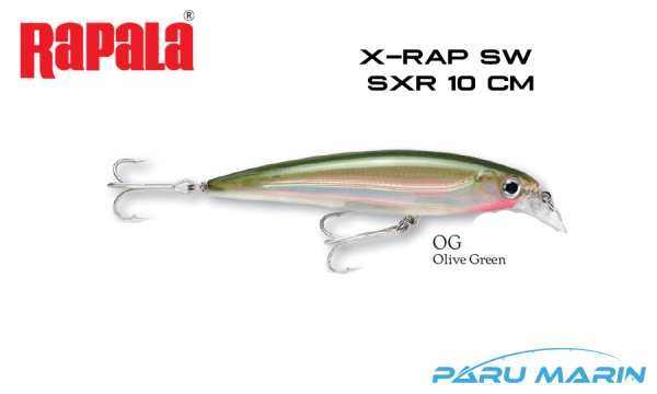 Rapala Saltwater X-Rap 10 cm Sahte Balık OG - OLIVE GREEN