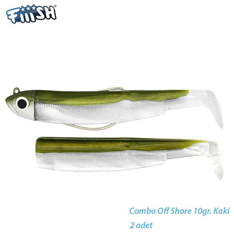 Fiiish BM90/2 BM187 Combo Off Shore 10gr. Kaki Silikon