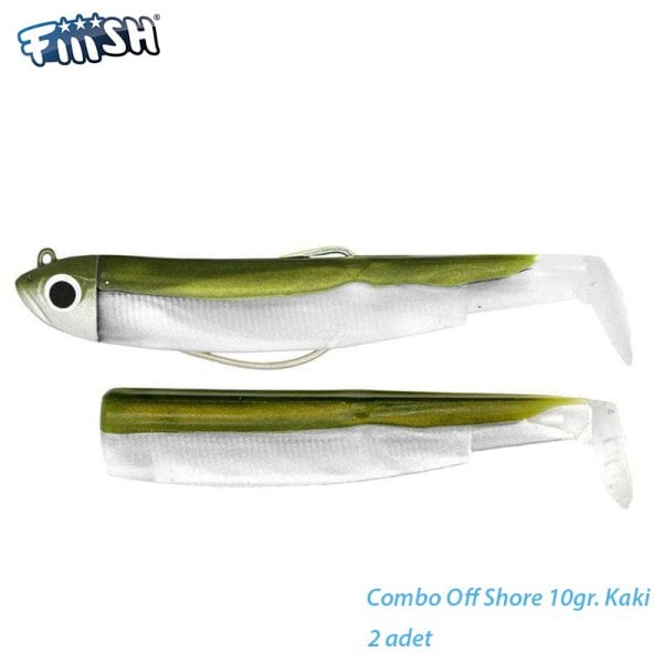 Fiiish BM90/2 BM187 Combo Off Shore 10gr. Kaki Silikon