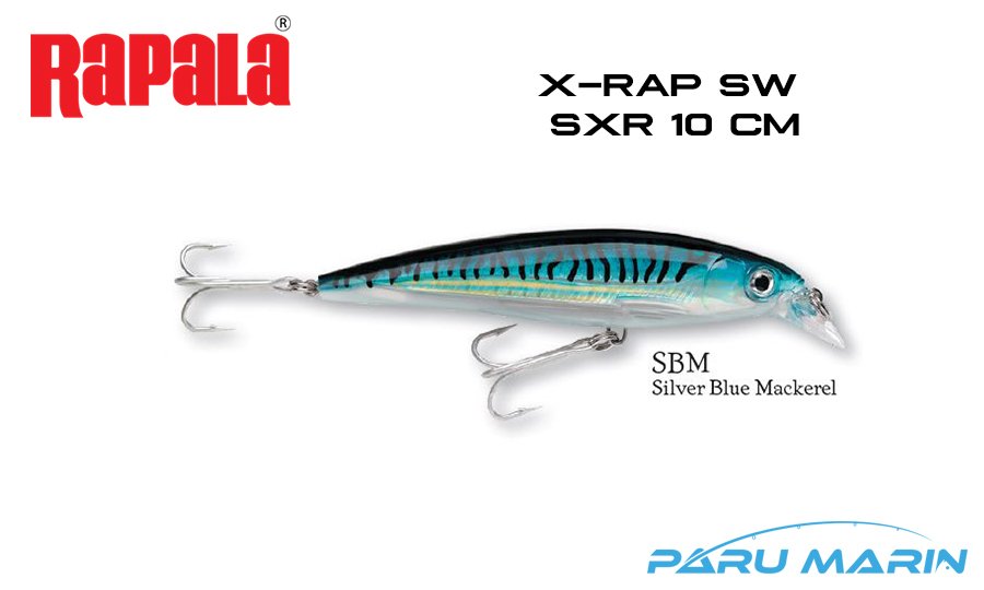 Rapala Saltwater X-Rap 10 cm Sahte Balık SBM - SILVER BLUE MACKEREL