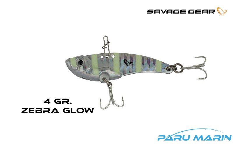 Savage Gear 3D VIB Blade 3.5cm 4gr. Zebra Glow