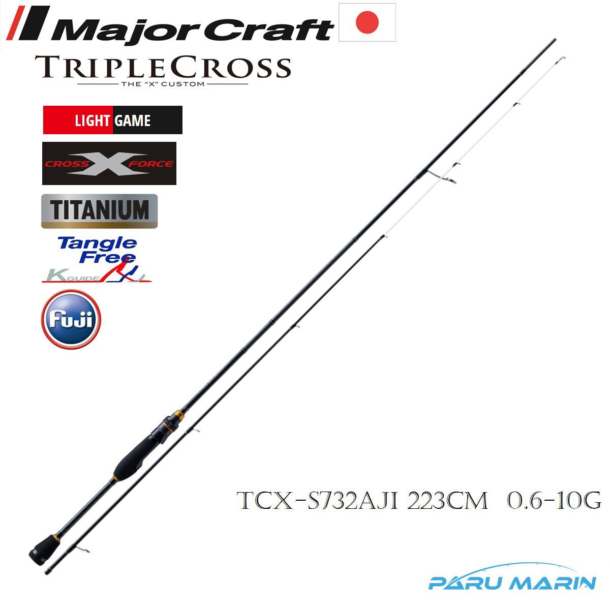 Major Craft Triple Cross TCX-S732 AJI 223cm 0.6-10gr Lrf Kamışı
