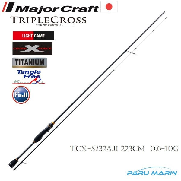 Major Craft Triple Cross TCX-S732 AJI 223cm 0.6-10gr Lrf Kamışı