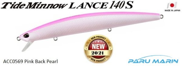 Duo Tide Minnow Lance 140S ACC0569 Pink Back Pearl