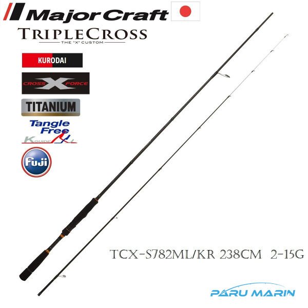 Major Craft Triple Cross TCX-S782ML/KR 238cm 2-15gr Lrf Kamışı