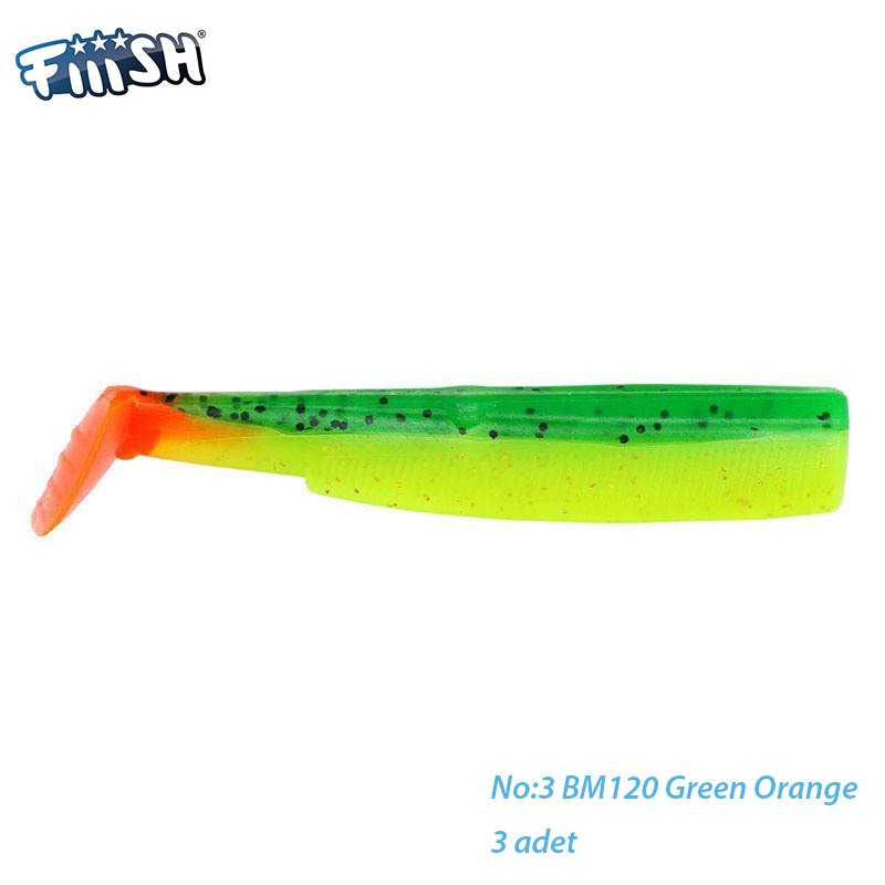 Fiiish BM120/3 BM151 3 Adet Yedek Gövde Green Orange Silikon