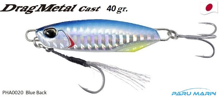 Duo Drag Metal Cast Jig 40Gr. PHA0020 / Blue Back
