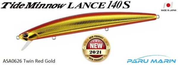 Duo Tide Minnow Lance 140S ASA0626 Twin Red Gold