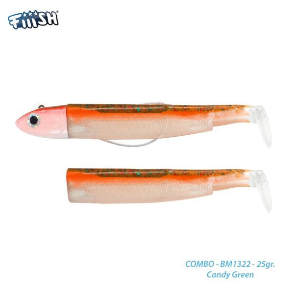 Fiiish BM120/3 BM1322 Combo Off Shore 25gr. Candy Green Silikon