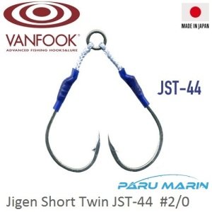 Vanfook Jigen Short Twin Çiftli Assist İğne JST-44 #2/0 2 Adet