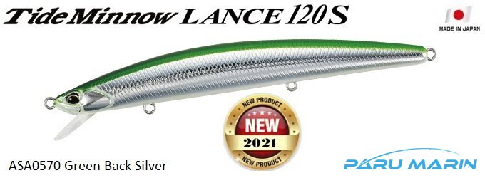 Duo Tide Minnow Lance 120S ASA0570 Green Back Silver