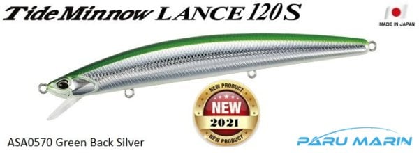 Duo Tide Minnow Lance 120S ASA0570 Green Back Silver